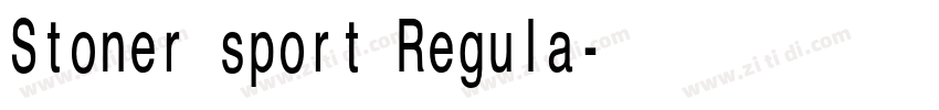 Stoner sport Regula字体转换